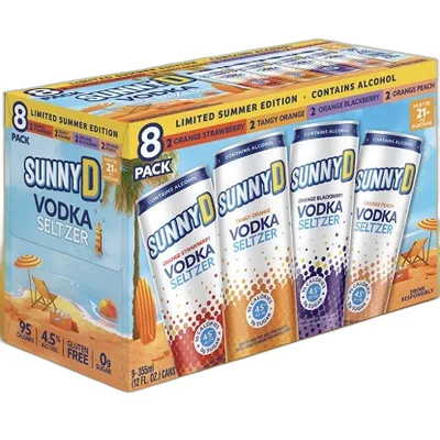 Sunny D Vodka Seltzer Summer Var...