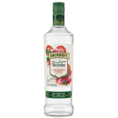 Smirnoff Zero Sugar Strawberry a...