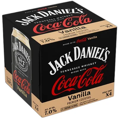 Jack Daniel's and Coca Cola Vani...