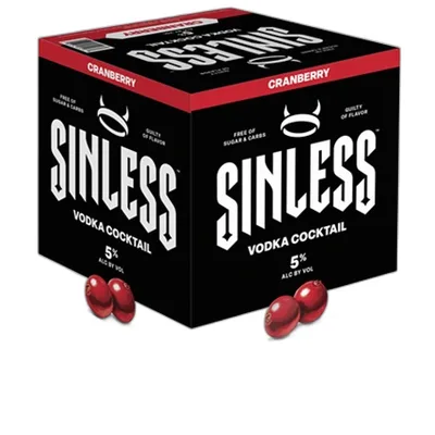 Sinless Vodka Cranberry