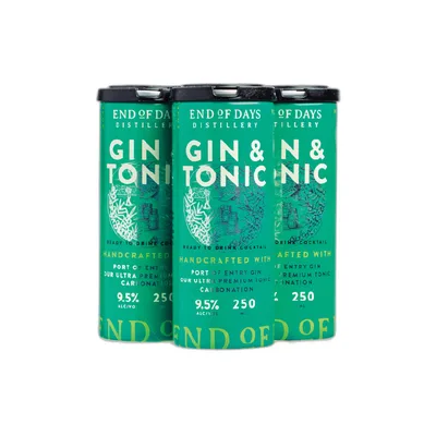 End of Days Gin & Tonic RTD 4Pk