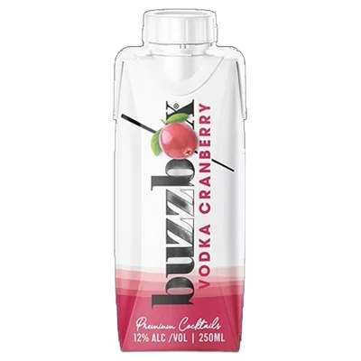 Buzzbox Vodka Cranberry 4Pk